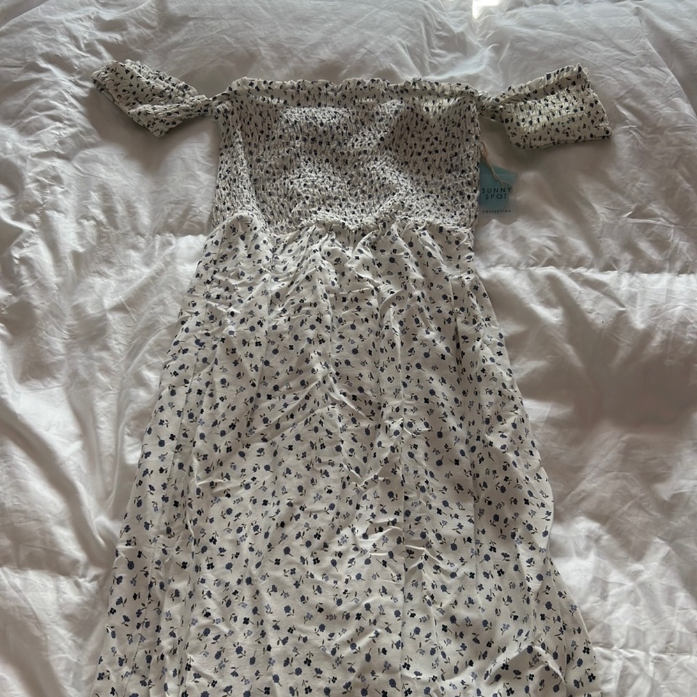 Floral off shoulder dress